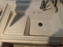 帝鹏陶瓷一体盆洗衣池洗衣盆带搓板洗漱台阳台卫生间洗脸洗手盆洗衣槽 71*48左搓衣盆+下水器套装 实拍图