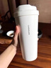 乐扣乐扣（LOCK&LOCK）遇见元气保温保冷咖啡杯弹跳盖男女颜值水杯LHC3271BEG白色400ML 实拍图