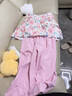 G.DUCKKIDS小黄鸭女童夏装套装2025新款洋气儿童衣服夏季韩版女宝宝休闲服装 粉色 130 建议120-130cm6-7岁 实拍图