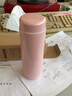 富光 保温杯女士高颜值不锈钢便携学生水杯办公室车载网红迷你杯子 蜜桃粉300ml【304镜面无缝内胆】 实拍图