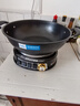 扬子电炒锅多功能家用铸铁电热锅电炒菜锅煎炒煮一体电饭锅电煮锅插电锅1-10人 定时款：四灯铸铁锅 32CM无蒸笼【加厚加深】 实拍图