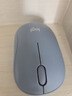 罗技（Logitech）M221 轻音鼠标 无线鼠标 办公鼠标 对称鼠标 带无线微型接收器 雾霭蓝 实拍图