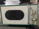 美的（Midea）小滋味微波炉家用小型 复古旋钮薄荷曼波风 一级能效平板变频轻音M1G1 实拍图
