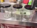 卿婵透明六角蜂蜜玻璃瓶辣椒果酱瓶酱菜瓶储物食品罐头瓶密封可蒸煮 380ML【泡沫包装】3只 实拍图