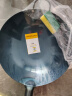 荣事达（Royalstar）章丘手工锻打铁锅无涂层不粘炒菜锅圆底老式炒锅燃气灶有盖38cm 实拍图