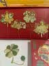具才书签古典中国风文创高级轻奢小学生金属创意树叶子高颜值黄铜书签送同学生日礼物贴空白diy 四叶草 实拍图