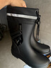 大嘴猴（paul frank）男士雨鞋中筒水鞋防水防滑外卖骑手专用厚底耐磨胶鞋黑39偏大一码 实拍图