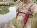 十三余小豆蔻儿[佩玉春风]刺绣粉色裙子印花对襟衫唐制汉服女原创 齐胸裙 M 实拍图