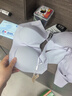 ubras陈都灵同款无尺码云感托吊带背心隐形无痕文胸罩女士内衣女柔灰紫 实拍图