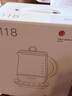 北鼎（Buydeem）【无胶水】养生壶中药壶多功能养生壶迷你玻璃煮茶器煮茶壶燕窝银耳1.5L K118本白色【国家补贴】 实拍图