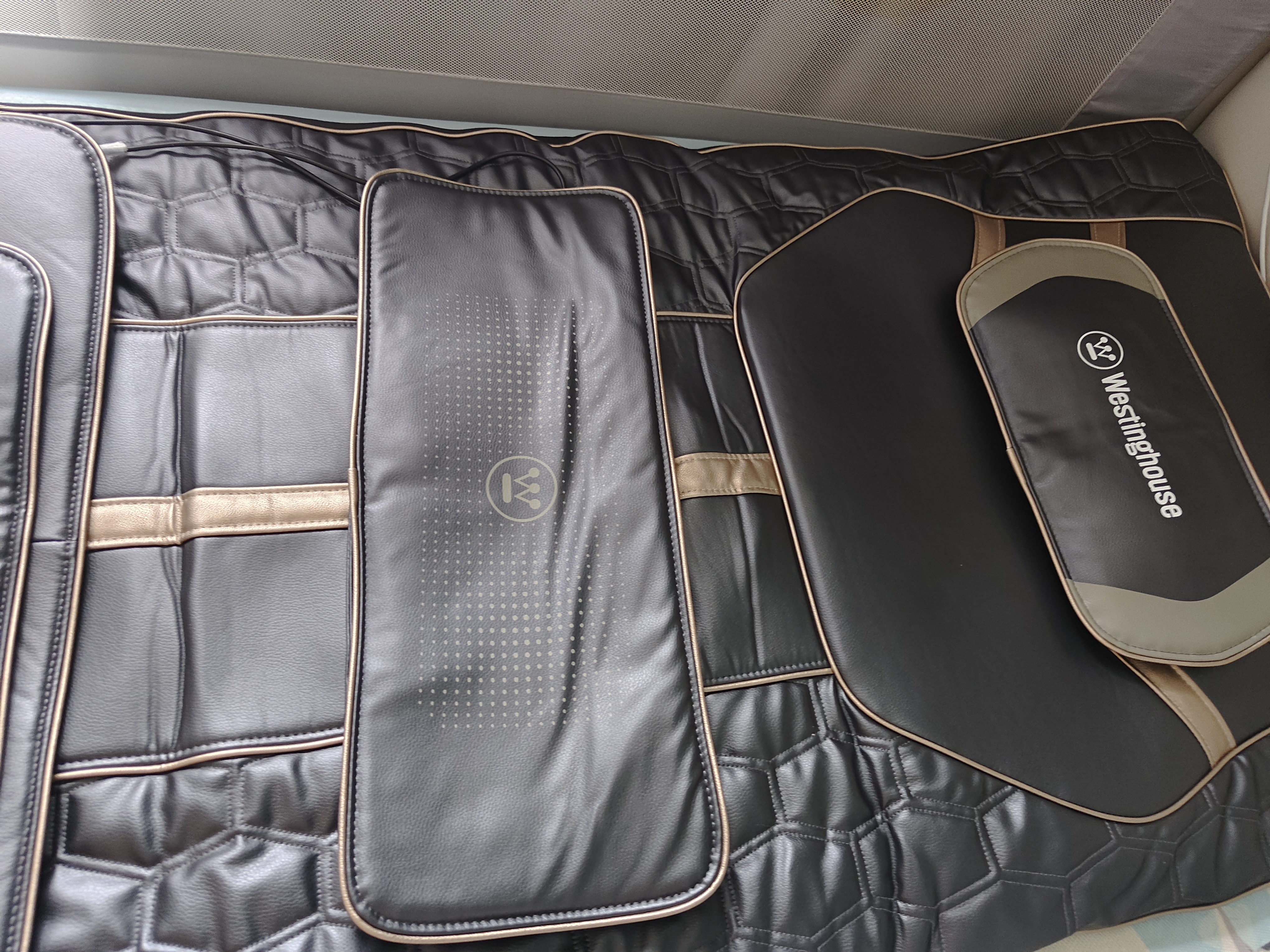 西屋折叠按摩椅S206Pro+/S206Pro按摩垫拉伸垫全身躺垫床上家用沙发躺垫肩腰背按摩中秋节礼物送爸妈 【腿足全包裹按摩】S206Pro诺曼底灰 【可折叠不占空间】 实拍图