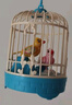 玩控 仿真小鸟带鸟笼儿童笼子有声会动会叫电动声控感应鸟儿童玩具 天空蓝 实拍图