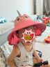 kocotreekk树儿童防晒帽防紫外线大帽檐夏宝宝遮阳帽男童女童渔夫太阳帽子 实拍图