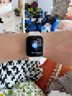 Apple/苹果 Watch SE 智能手表GPS+蜂窝款40毫米星光色铝金属表壳星光色运动型表带S/M MXHR3CH/B 实拍图