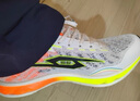 TANSHEZHE弹射者运动鞋男黑马3.0全掌碳板跑步鞋网面透气竞速训练体考鞋子 白橘色【建议拍大一码】 44 实拍图
