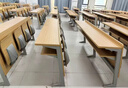 大学教室连排阶梯椅学生折叠课桌椅报告厅会议室剧院阶梯联排椅子 后排定制 实拍图