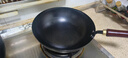 厨荐炒锅无涂层不易粘炒菜锅锤纹老式熟铁锅燃气灶明火适用 【已开锅手工锻打】无盖 30cm 实拍图