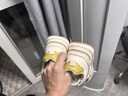里奇.乔丹   RICKY JORDAN小白鞋女鞋2025夏季新款内增高松糕厚底百搭休闲透气网面夏季板鞋 米黑 37 实拍图