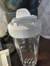 Blender Bottle 蛋白粉摇摇杯运动水杯 大容量塑料杯带刻度健身便携搅拌男士女生 Strada款tritan白色800ml 实拍图