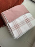 MUJI柔软洗棉被套套装 床垫罩式/双人床用 粉色小格纹 水洗棉纯棉学生儿童宿舍 实拍图