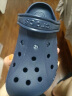 卡骆驰crocs洞洞鞋贝雅男鞋女鞋轻便耐磨一脚蹬拖鞋休闲鞋|10126 深蓝-410 43 (270mm) 实拍图