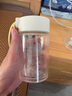 富光清然玻璃杯 高硼硅玻璃水杯子 女生便携牛奶咖啡刻度茶杯330ml 实拍图