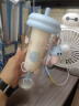 炊大皇吸管杯水杯女高颜值2025便携可爱tritan随行果汁杯果冻蓝650ml 实拍图
