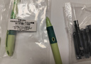 英雄（HERO）钢笔P200正姿钢笔可换墨囊小学生三年级专用练字笔（赠10支墨囊）绿色*2 实拍图