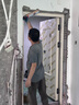 欧帝乐（OUDILE）通风4级防盗门入户门+奶油风加厚门扇透气通风门窗暗铰链+指纹智能锁 全自动智能锁 2050*860/960 实拍图