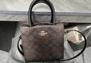 COACH蔻驰女包包奢侈品大牌托特斜挎包手提琴谱包情人节礼物 【保税仓发货】深棕色5693IMAA8 实拍图