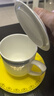 景德故事陶瓷茶杯带盖办公杯骨瓷会议杯青花家用杯酒店商务开会杯子2只装 实拍图