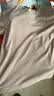 真维斯（Jeanswest）白t恤男短袖夏季男士日系简约重磅华夫格半截袖男生宽松大码上衣 实拍图