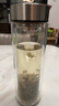 希诺双层玻璃杯男家用商务办公泡茶杯子过滤车载水杯XN-9607 410mL 实拍图
