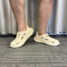 森马洞洞鞋男款夏季外穿防滑防臭踩屎感包头拖鞋户外大码运动沙滩凉鞋 米色 42 实拍图