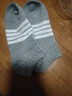 欧蓝薇雅（OULANWEIYA）少女士短袜子吸汗薄款春夏季短筒船袜学生条纹黑白情侣袜 随机色 1双 均码 实拍图