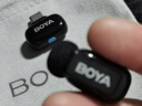 BOYA mini博雅迷你麦克风无线领夹麦克风一拖一 手机直播采访户外短视频录音降噪指尖收音麦 Type-C版 实拍图