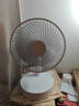 卡西道夫小风扇家用电扇桌面风扇台式电风扇小型办公室宿舍厨房风宝usb便携充电式摇头台扇充插两用大风力 【摇头8寸】7200毫安可定时-标配 实拍图