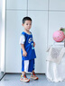 G.DUCKKIDS童装男童篮球服套装2024新款儿童夏装两件套夏季大童运动速干衣服 23号蓝色 140码身高130-140cm年龄9-10岁cm 实拍图