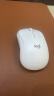 罗技（Logitech）M221 轻音鼠标 无线鼠标 办公鼠标 对称鼠标 带无线微型接收器 米白色 实拍图