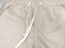 真维斯 Z提花短裤男夏季重磅五分裤青少年设计感宽松裤子T8017 卡其色 M 实拍图