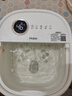 海尔（Haier）泡脚桶家用自动按摩洗脚盆京东自营恒温加热足浴桶银离子理疗抑菌高深桶足浴盆长辈礼物HQY-J341W 实拍图