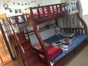 淳维【孕婴24h速发】上下层子母床实木儿童床胡桃木上下铺高低双层床 爬梯款 上铺宽1.15m下铺宽1.35m 实拍图