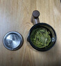 木笙玩物（MUSHENGWANWU）玻璃茶杯茶水分离杯子高档办公室过滤喝茶水杯带把泡茶杯男士 青钝初笙7A-有内胆无杯垫 430ml 实拍图