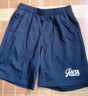 安踏（ANTA）男女同款logo运动短裤2025夏针织五分裤跑步健身透气运动休闲裤子 【潮流刺绣logo】基础黑8301-6 S 实拍图
