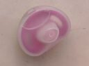 贝亲（Pigeon）安抚奶嘴 婴儿全硅橡胶安抚奶嘴 宝宝柔软牙胶 新生儿安慰奶嘴 L码-玫红 6-18个月  1支装 实拍图