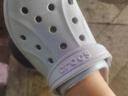 卡骆驰（CROCS）贝雅卡骆班儿童洞洞鞋沙滩鞋男女童包头拖鞋/207018/207019 矿物蓝-4JQ 35 (215mm) 实拍图