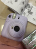 富士（FUJIFILM）富士拍立得mini12一次成像相机 mini11/9升级款 相纸旅游拍照520送礼 女生拍立得相机 mini12 鸢尾紫 官方标配 实拍图