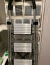 杜邦（DUPONT）梯子家用折叠铝合金梯加厚人字梯多功能登高梯爬步安全梯扶梯楼梯 银色三步铝梯 实拍图