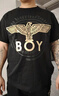 BOY LONDON【时光轮环】短袖情侣款春夏老鹰光环黑色T恤N01902 黑色 XL 实拍图