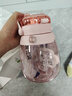 哈尔斯（HAERS） 猫爪小肚塑料杯夏季女大容量便携学生儿童吸管杯子Tritan材质 粉【可爱猫爪杯升级款】 1300ml 实拍图
